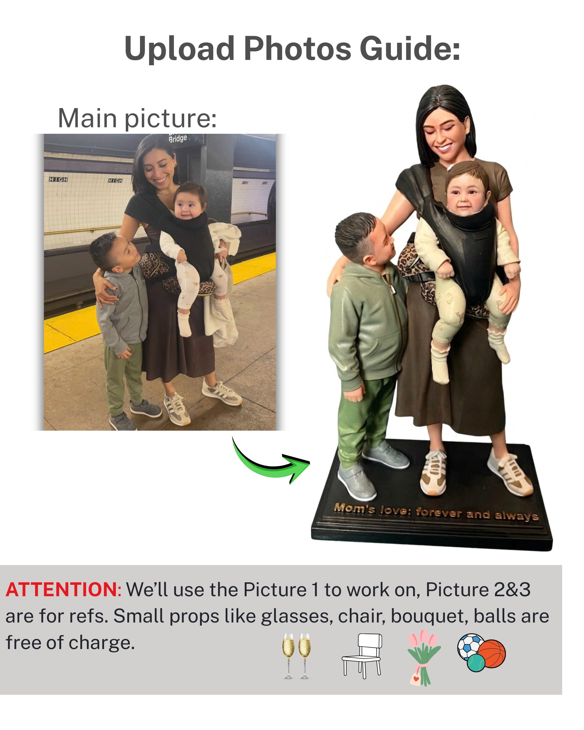 Custom 3D Single Figurines