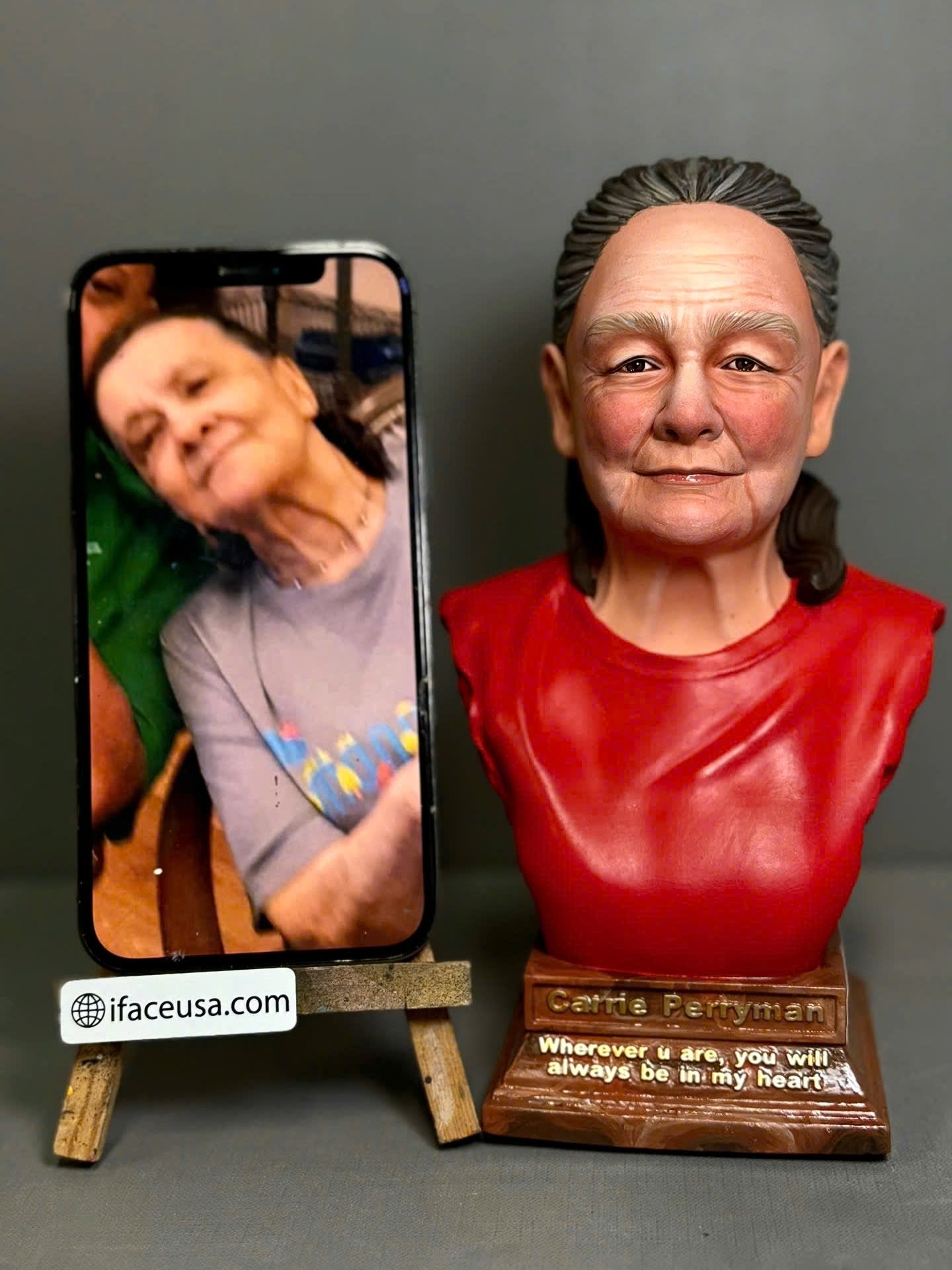 Personalised colored bust